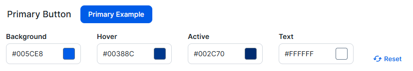 Image of the Primary Button section