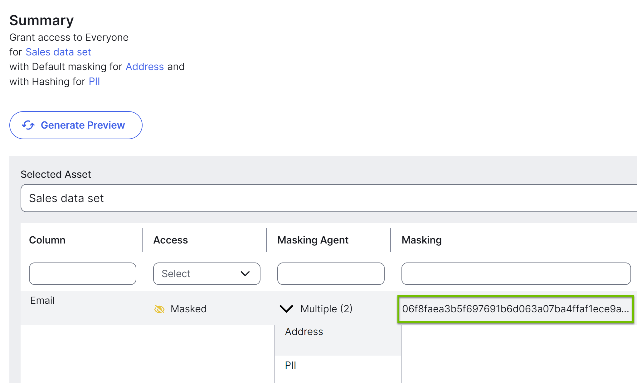 Data Access Rule dialog box Image of the Data Access Rule dialog box
