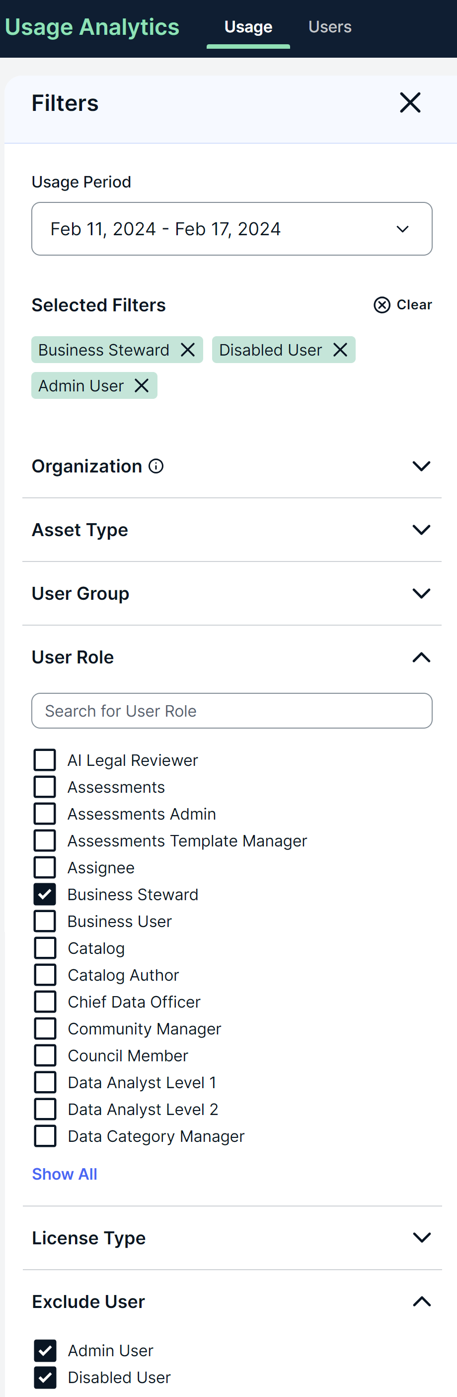 Filters pane Image of the Filters pane
